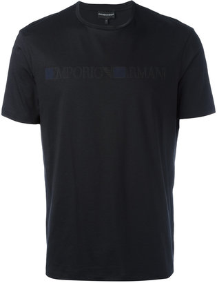 Emporio Armani logo print T-shirt - men - Cotton - XL