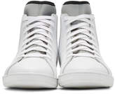 Thumbnail for your product : Diesel Black Gold White Leather and Neoprene High-Top Sneakers