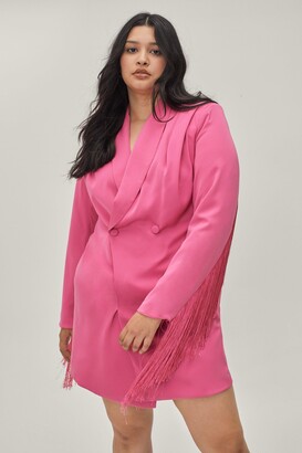 hot pink jacket plus size