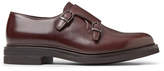 Thumbnail for your product : Brunello Cucinelli Leather Monk-Strap Shoes - Men - Burgundy