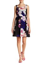 Thumbnail for your product : Adrianna Papell 12253262 Floral Pleat A-Line Dress