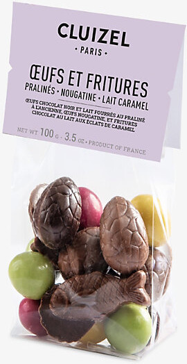 Michel Cluizel Eggs & Seafood Dark & Milk Chocolate Sachet 100g