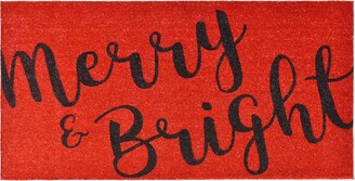 Home & More Merry and Bright 30" x 48" Coir/Vinyl Doormat