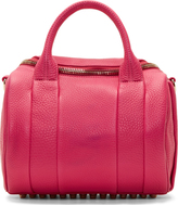 Thumbnail for your product : Alexander Wang Fuchsia Metallic Grained Leather Rockie Sling Bag
