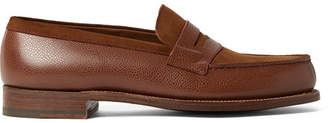 J.M. Weston - 180 The Moccasin Full-grain Leather And Suede Penny Loafers - Brown