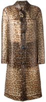 Christopher Kane manteau waterproof imprimé léopard
