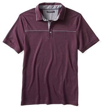 Banana Republic Luxe-Touch Piped Chest Polo