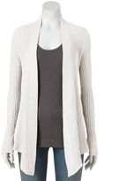 Thumbnail for your product : Croft & barrow ® waffle-stitch cardigan - women's