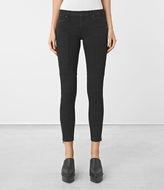 Thumbnail for your product : AllSaints Leah Biker Zip Jeans