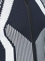 Thumbnail for your product : Marc Cain patterned fitted zipped jacket