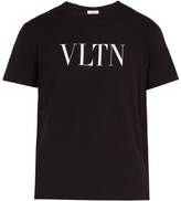 Thumbnail for your product : Valentino Logo-print Cotton T-shirt - Mens - Black