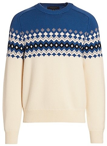 fair isle cardigan men