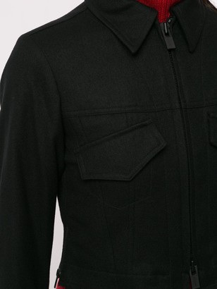 Yohji Yamamoto Cropped Fitted Jacket