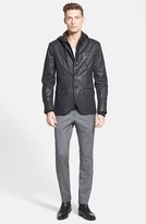 Thumbnail for your product : Kenneth Cole New York Mixed Media Full Zip Hoodie