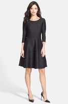 Thumbnail for your product : Donna Morgan Glitter Wave Textured Fit & Flare Dress