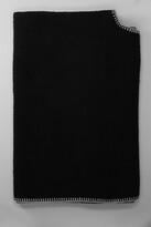 Poncho Cape In Black Wool 