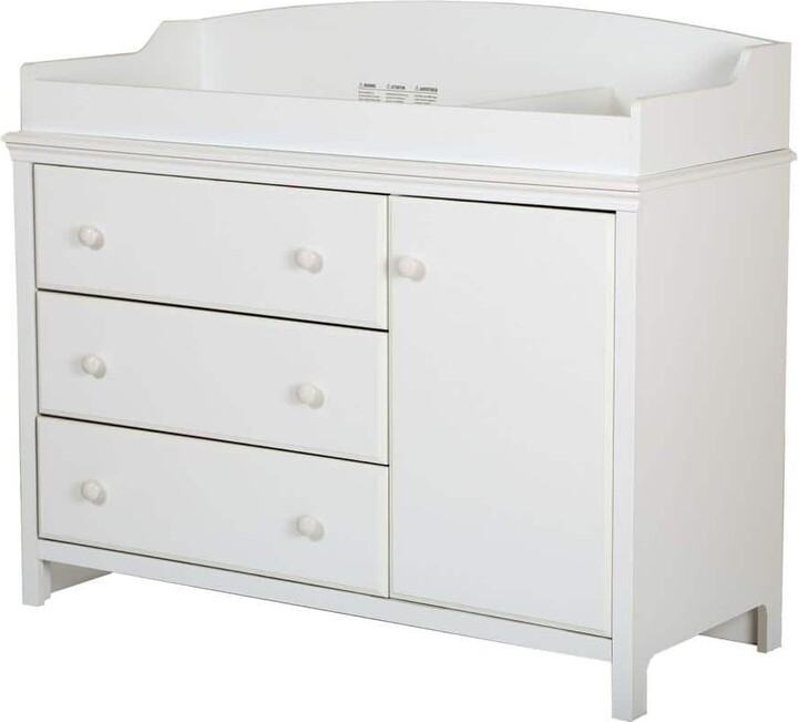 South Shore Cotton Candy 3-Drawer Pure White Changing Table