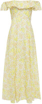 Thumbnail for your product : Zimmermann Off-the-shoulder Ruffled Floral-print Linen Maxi Dress