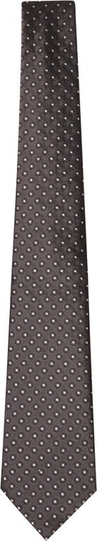 Giorgio Armani Patterned-Jacquard Pointed-Tip Tie
