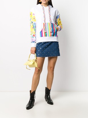 Mira Mikati Rainbow Floral Sleeve hoodie