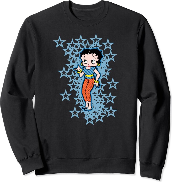 Betty Boop Small Blue Stars Sweatshirt