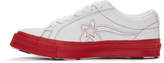 Thumbnail for your product : Converse White and Red Golf le Fleur* One Star OX Sneakers