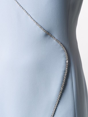 David Koma crystal-embellished A-line dress