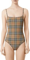 Thumbnail for your product : Burberry Archive Check One-Piece Swimsuit