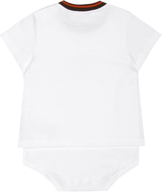 Dolce & Gabbana Children Logo cotton bodysuit