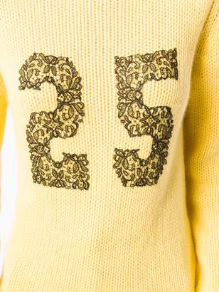 Ermanno Scervino lace detail sweater