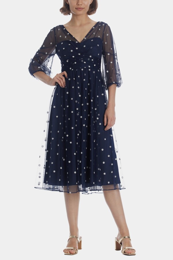 Adrianna Papell Glitter Tulle Dress ShopStyle