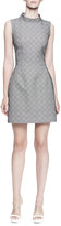 Thumbnail for your product : Alexander McQueen Sleeveless Plaid Mock-Neck Dress
