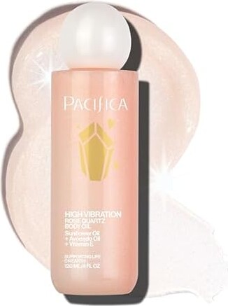Pacifica Rose Quartz Body Oil – High Vib
