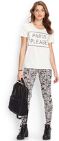 Thumbnail for your product : Forever 21 Soft Floral Leggings