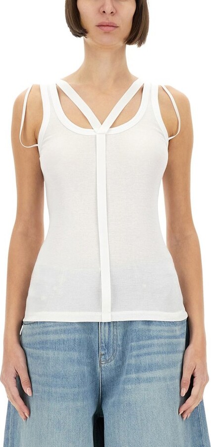 Helmut Lang Strap Racer Sleeveless Tank Top