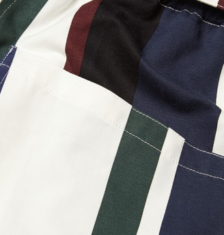 Marni Striped Cotton-Twill Shorts