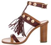 Thumbnail for your product : Valentino Embellished Ankle Strap Sandals w/ Tags gold Embellished Ankle Strap Sandals w/ Tags