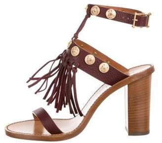 Valentino Embellished Ankle Strap Sandals w/ Tags gold Embellished Ankle Strap Sandals w/ Tags