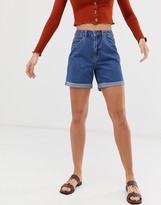 Thumbnail for your product : Vero Moda Tall high waist denim mom short