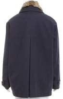 Thumbnail for your product : Comptoir des Cotonniers Fur-Trimmed Oversize Jacket
