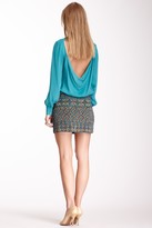 Thumbnail for your product : Haute Hippie Border Seed Bugle Beaded Silk Mini Skirt