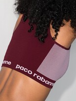 Thumbnail for your product : Rabanne Logo Waistband Sports Bra