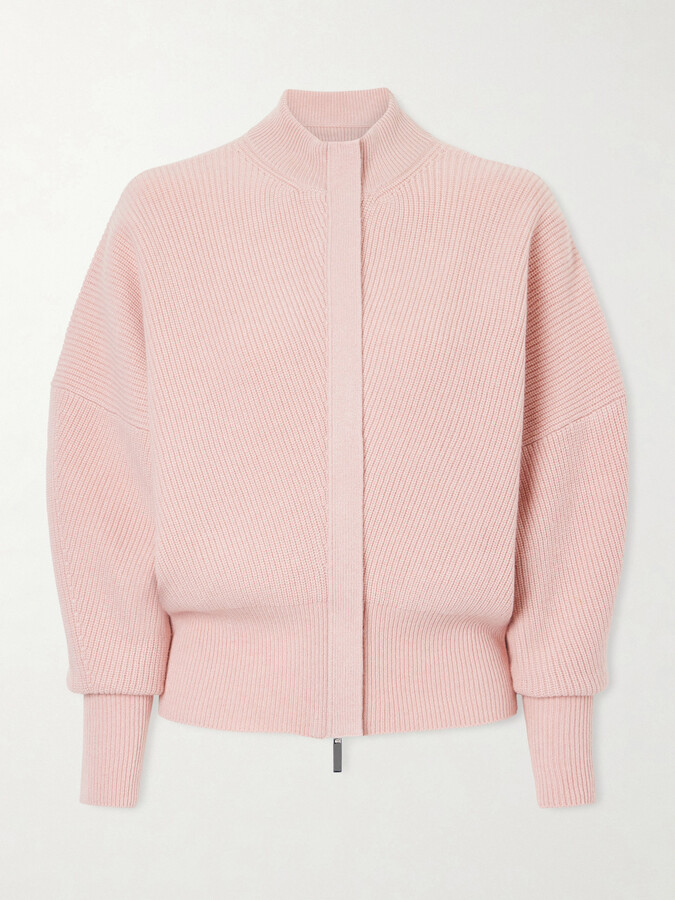 SASUPHI - Ribbed Cashmere Cardigan - Pink