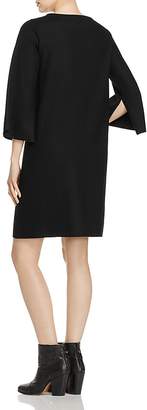 Eileen Fisher Bell Sleeve Wool Shift Dress