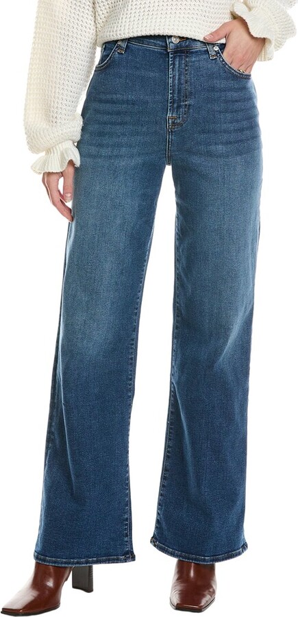 7 For All Mankind Alexa Fawn Wide Leg Jean
