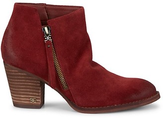 sam edelman red suede boots