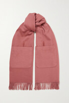 Thumbnail for your product : Loro Piana Fringed Suede-trimmed Cashmere Scarf