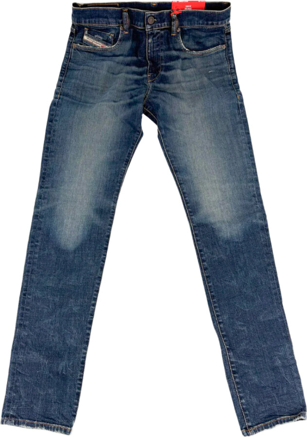 Diesel D-Strukt Blue Slim-Fit Stretch Jeans Denim