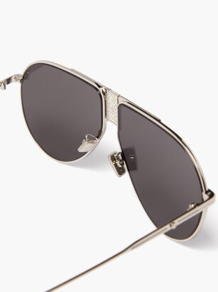 Christian Dior Diorice Aviator Metal Sunglasses - Silver