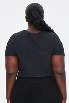 Thumbnail for your product : Forever 21 Plus Size Knotted Self-Tie Tee